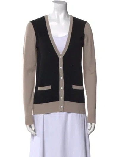 Pre-owned Neiman Marcus Cashmere Colorblock Pattern Sweater W/ Tags In Neutral