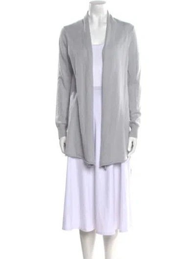 Pre-owned Neiman Marcus Cashmere Cowl Neck Sweater In Blue