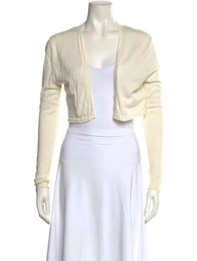 Pre-owned Neiman Marcus Cashmere Cowl Neck Sweater In Neutral