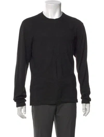 Pre-owned Neiman Marcus Cashmere Crew Neck Pullover In Gray