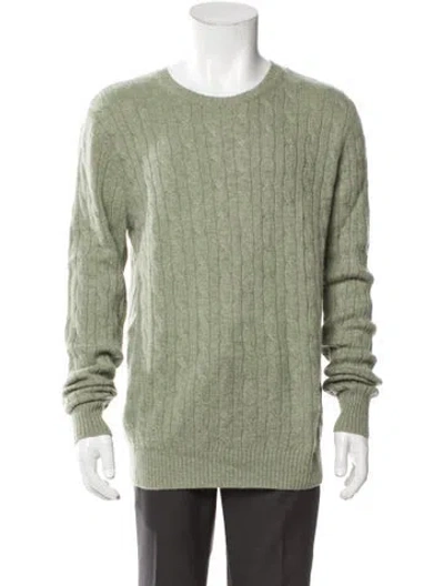 Pre-owned Neiman Marcus Cashmere Crew Neck Pullover In Green