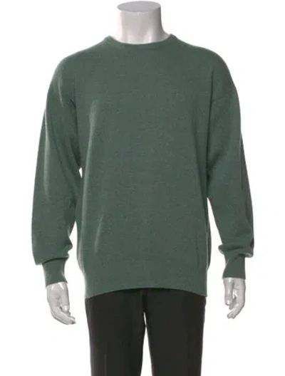 Pre-owned Neiman Marcus Cashmere Crew Neck Pullover In Green