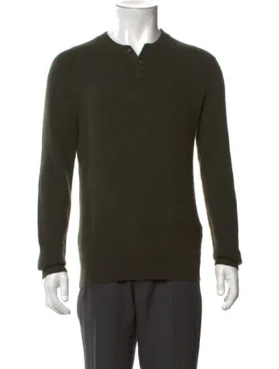 Pre-owned Neiman Marcus Cashmere Crew Neck Pullover In Green