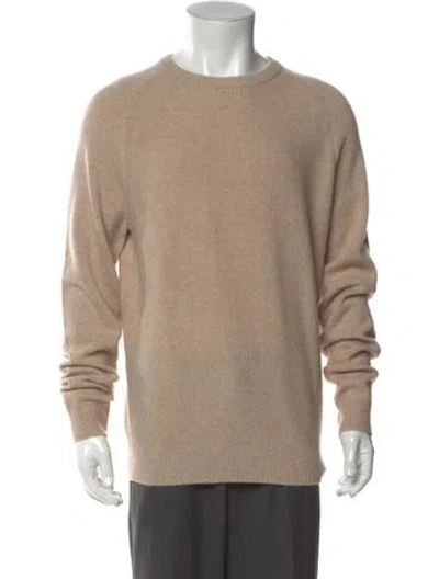 Pre-owned Neiman Marcus Cashmere Crew Neck Pullover In Neutral