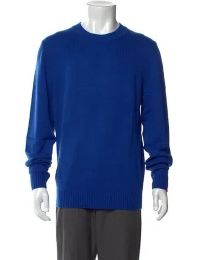 Pre-owned Neiman Marcus Cashmere Crew Neck Pullover W/ Tags In Blue