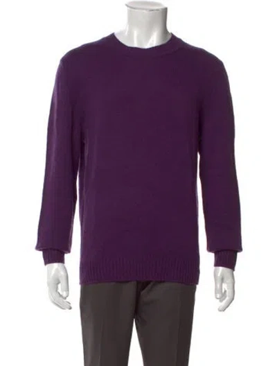 Pre-owned Neiman Marcus Cashmere Crew Neck Pullover W/ Tags In Purple