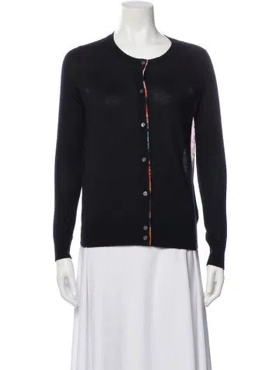 Pre-owned Neiman Marcus Cashmere Crew Neck Sweater In Black