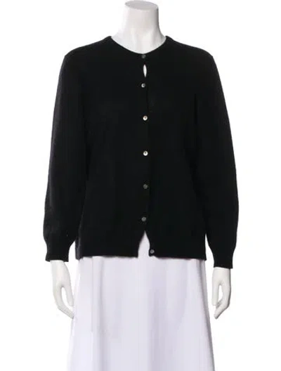 Pre-owned Neiman Marcus Cashmere Crew Neck Sweater In Black