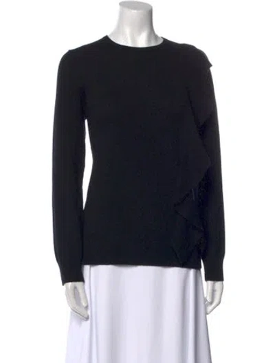 Pre-owned Neiman Marcus Cashmere Crew Neck Sweater In Black