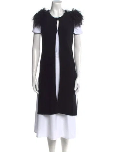 Pre-owned Neiman Marcus Cashmere Crew Neck Sweater In Black