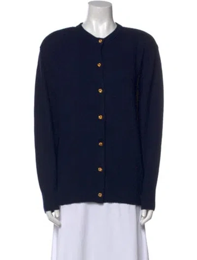 Pre-owned Neiman Marcus Cashmere Crew Neck Sweater In Black