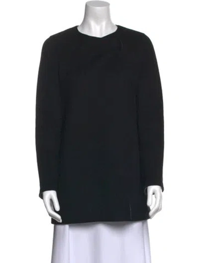 Pre-owned Neiman Marcus Cashmere Crew Neck Sweater In Black