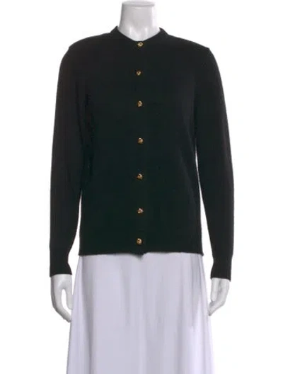 Pre-owned Neiman Marcus Cashmere Crew Neck Sweater In Black