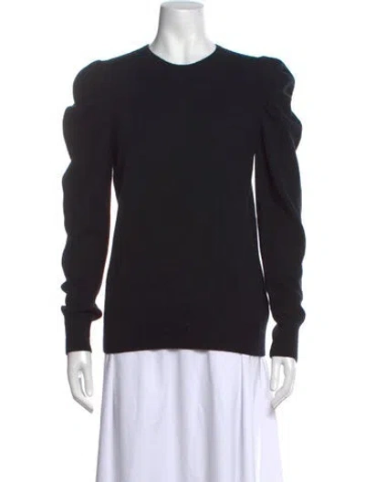 Pre-owned Neiman Marcus Cashmere Crew Neck Sweater In Black