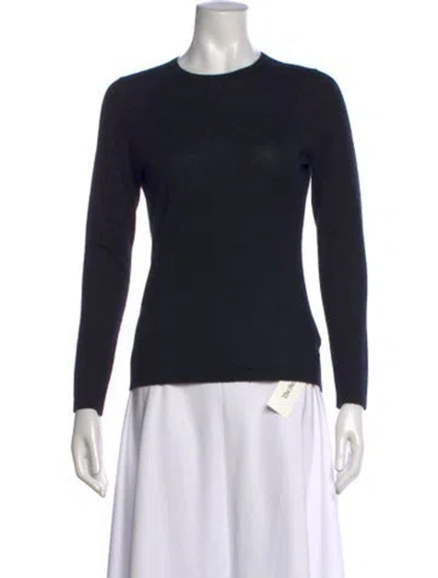 Pre-owned Neiman Marcus Cashmere Crew Neck Sweater In Black