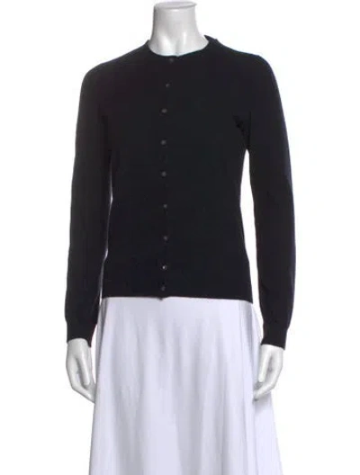 Pre-owned Neiman Marcus Cashmere Crew Neck Sweater In Black