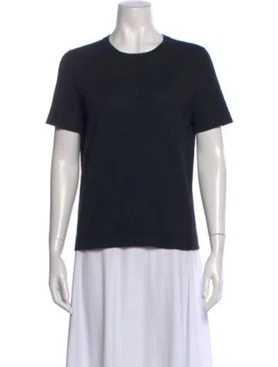 Pre-owned Neiman Marcus Cashmere Crew Neck Sweater In Blue