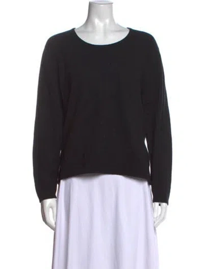 Pre-owned Neiman Marcus Cashmere Crew Neck Sweater In Blue