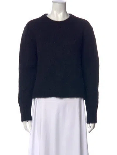 Pre-owned Neiman Marcus Cashmere Crew Neck Sweater In Blue