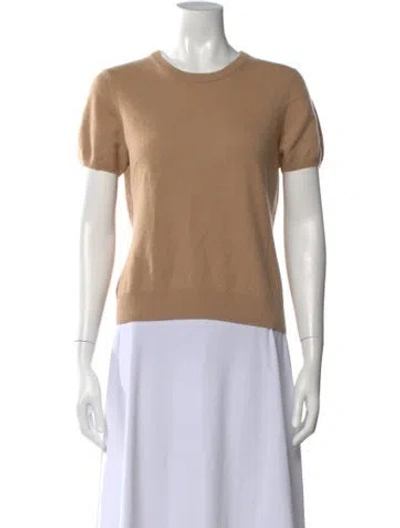 Pre-owned Neiman Marcus Cashmere Crew Neck Sweater In Brown