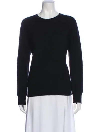 Pre-owned Neiman Marcus Cashmere Crew Neck Sweater In Gray