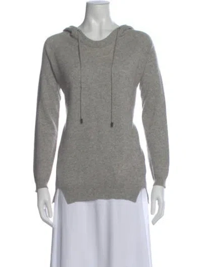 Pre-owned Neiman Marcus Cashmere Crew Neck Sweater In Gray