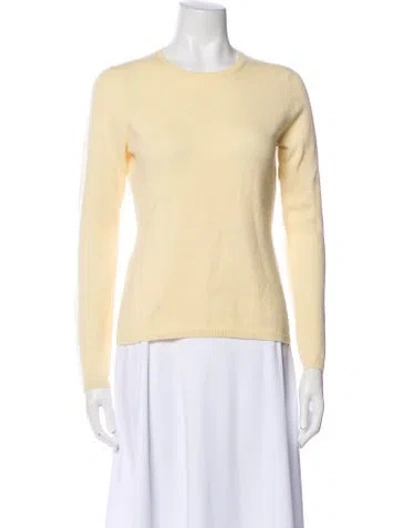 Pre-owned Neiman Marcus Cashmere Crew Neck Sweater In Neutral
