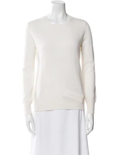 Pre-owned Neiman Marcus Cashmere Crew Neck Sweater In Neutral