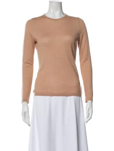 Pre-owned Neiman Marcus Cashmere Crew Neck Sweater In Neutral