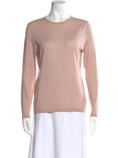 Pre-owned Neiman Marcus Cashmere Crew Neck Sweater In Neutral