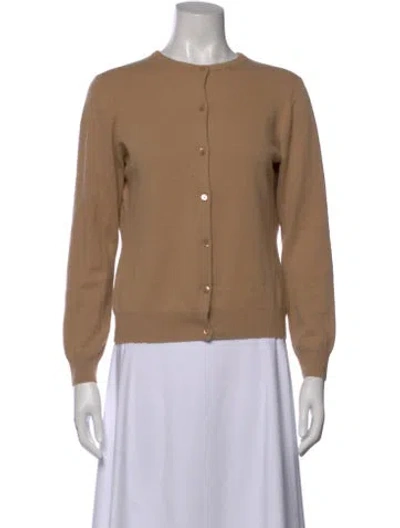 Pre-owned Neiman Marcus Cashmere Crew Neck Sweater In Neutral