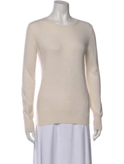Pre-owned Neiman Marcus Cashmere Crew Neck Sweater In Neutral