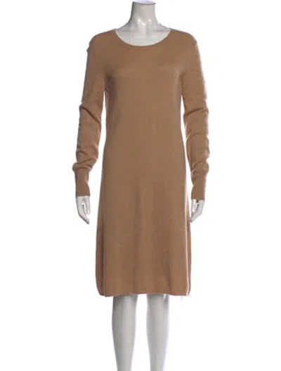 Pre-owned Neiman Marcus Cashmere Crew Neck Sweater In Neutral