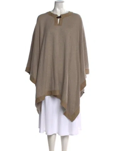 Pre-owned Neiman Marcus Cashmere Crew Neck Sweater In Neutral