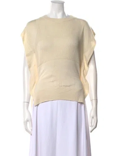 Pre-owned Neiman Marcus Cashmere Crew Neck Sweater In Neutrals