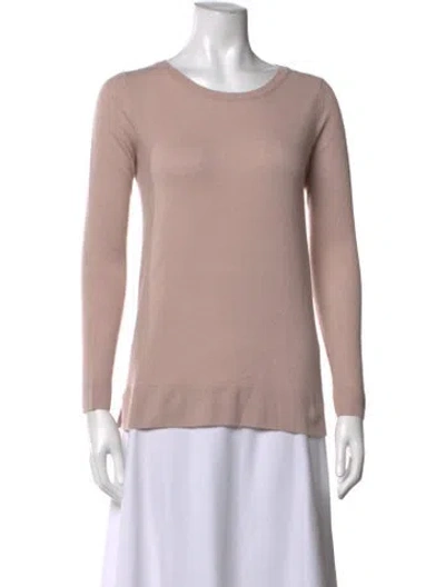Pre-owned Neiman Marcus Cashmere Crew Neck Sweater In Neutrals