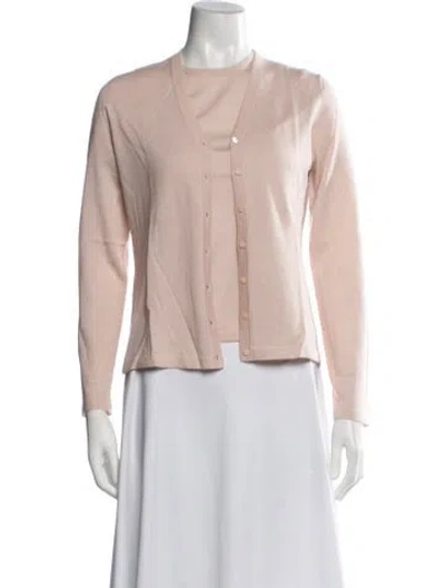 Pre-owned Neiman Marcus Cashmere Crew Neck Sweater In Pink