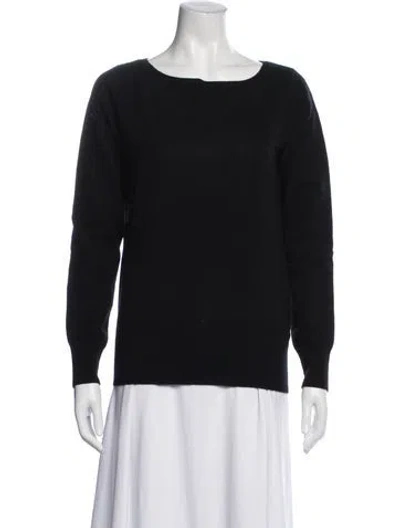 Pre-owned Neiman Marcus Cashmere Crew Neck Sweater W/ Tags In Black