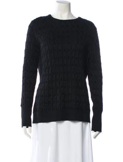 Pre-owned Neiman Marcus Cashmere Crew Neck Sweater W/ Tags In Blue