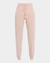 Neiman Marcus Cashmere Drawstring Jogger Pants In Pink