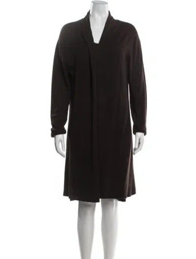 Pre-owned Neiman Marcus Cashmere Dress Set In Brown