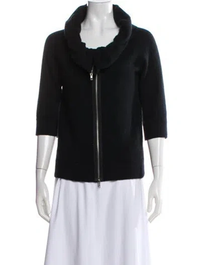 Pre-owned Neiman Marcus Cashmere Evening Jacket In Black