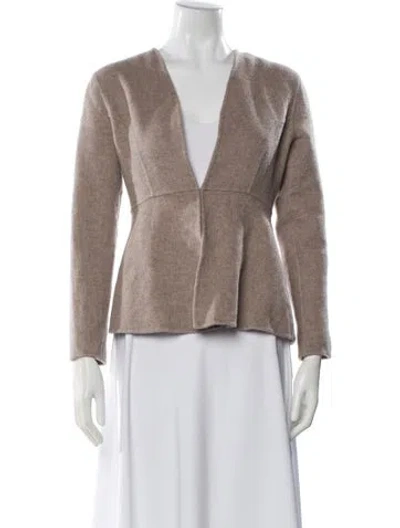 Pre-owned Neiman Marcus Cashmere Evening Jacket In Neutral