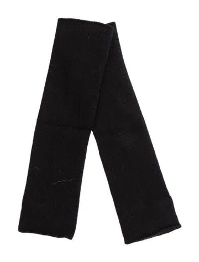 Pre-owned Neiman Marcus Cashmere Fingerless Gloves In Black