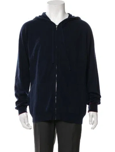 Pre-owned Neiman Marcus Cashmere Jacket In Blue