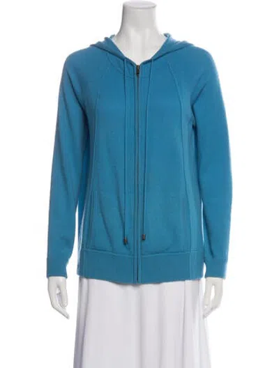 Pre-owned Neiman Marcus Cashmere Jacket In Blue