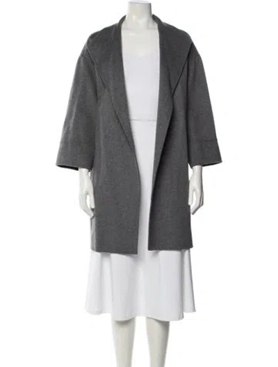 Pre-owned Neiman Marcus Cashmere Jacket In Gray