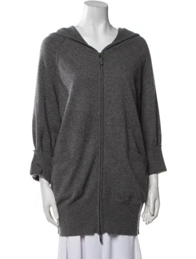 Pre-owned Neiman Marcus Cashmere Jacket In Gray