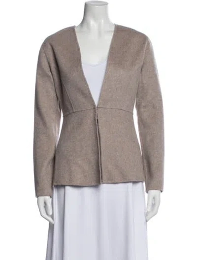Pre-owned Neiman Marcus Cashmere Jacket In Neutrals