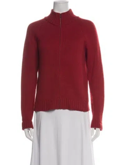 Pre-owned Neiman Marcus Cashmere Jacket In Red